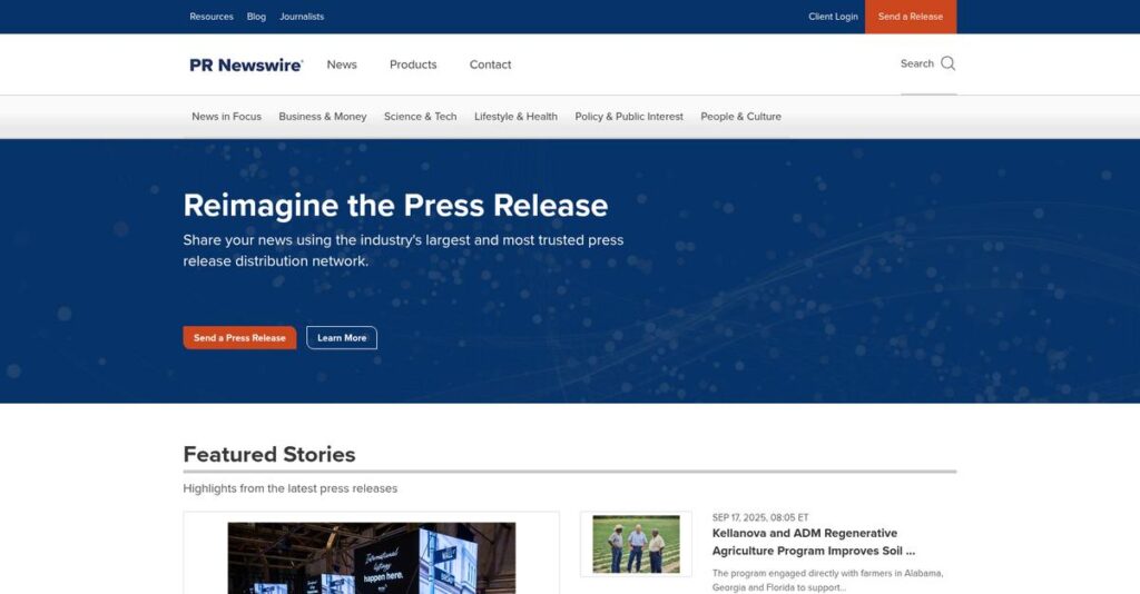 PR Newswire Homepage