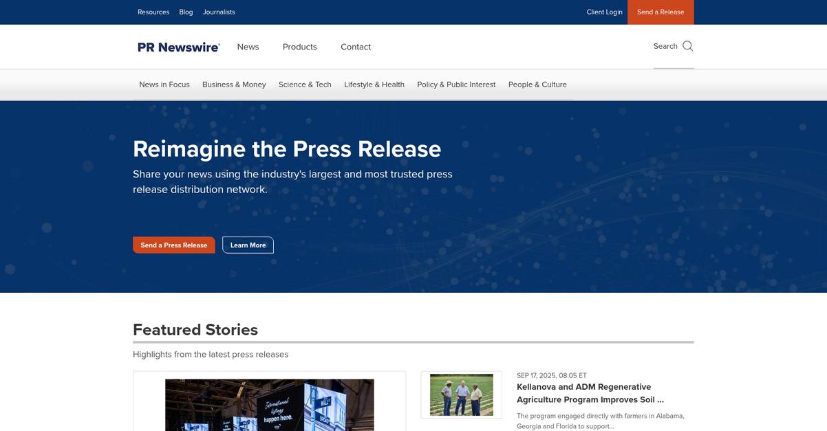 Pr Newswire Homepage
