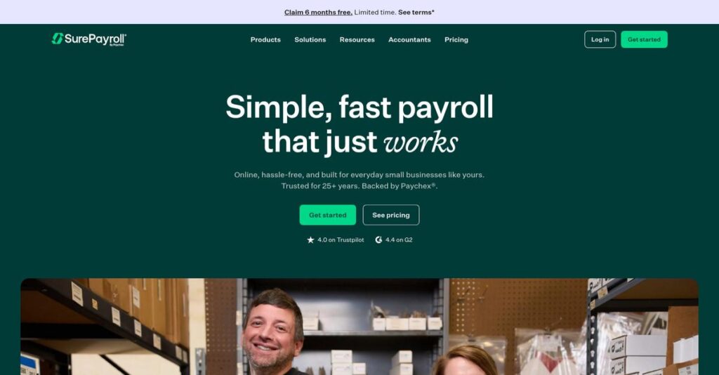SurePayroll Homepage