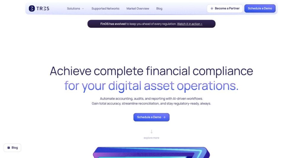 TRES Finance Homepage