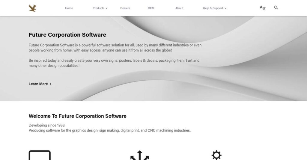 Future Corporation Software Homepage