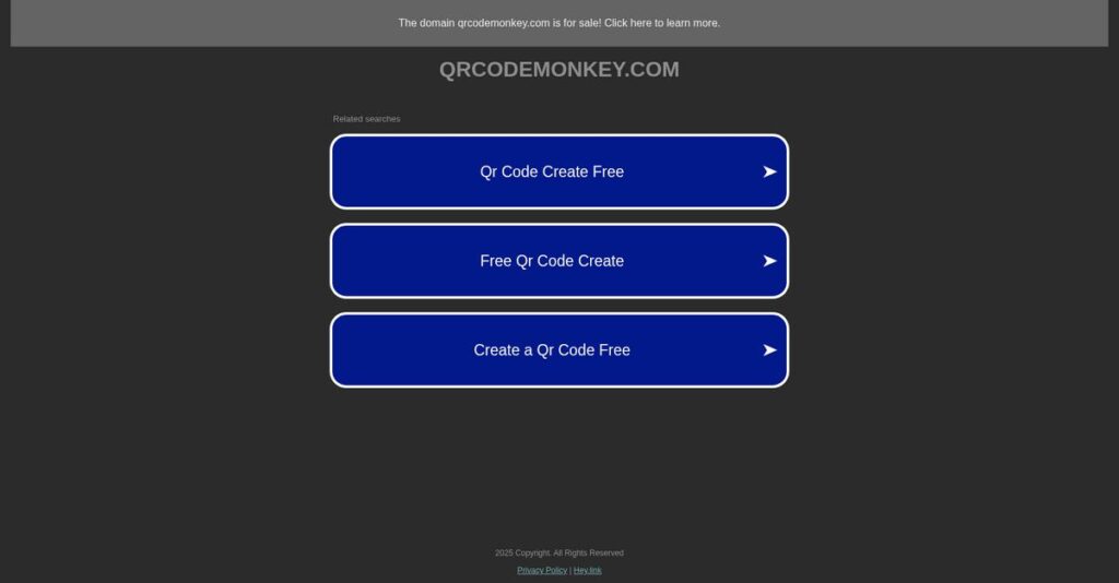 QRCode Monkey Homepage